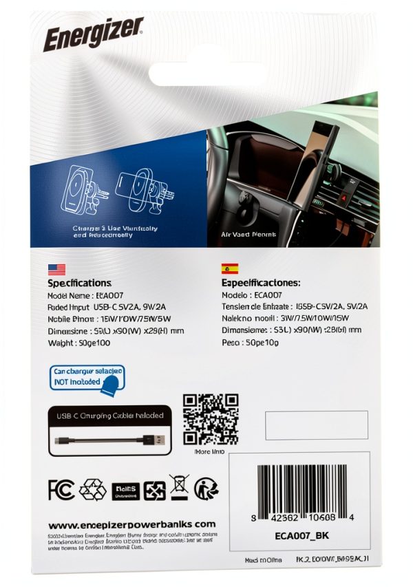 Energizer MagSafe Wireless Car Charger Mount Fast Charging-29