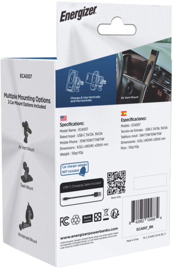Energizer MagSafe Wireless Car Charger Mount Fast Charging-28