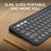 Logitech Pebble Keys 2 Slim Wireless Keyboard Multi Device-1