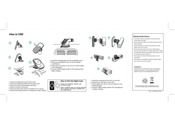 Energizer MagSafe Wireless Car Charger Mount Fast Charging-25