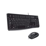 Logitech MK120 Wired Keyboard Mouse Bundle PC USB Plug Play-0