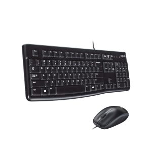 Logitech MK120 Wired Keyboard Mouse Bundle PC USB Plug Play-0
