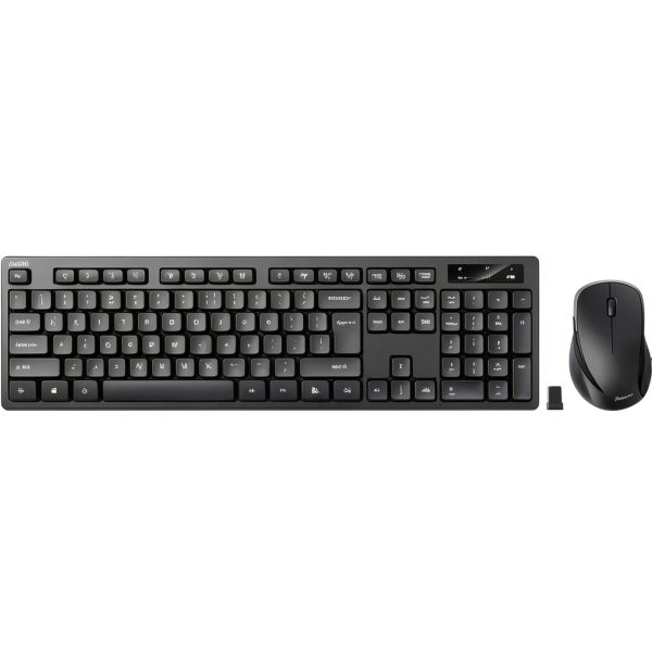 Belkin Wireless Keyboard Mouse Combo Full Size Black Windows-0