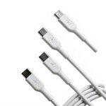 Belkin USB-C Cable 6.6ft Charging Cable White 2-Pack-0