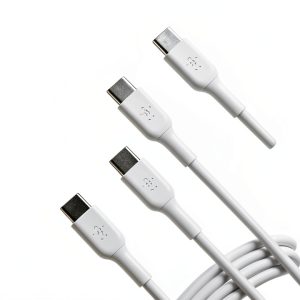 Belkin USB-C Cable 6.6ft Charging Cable White 2-Pack-0