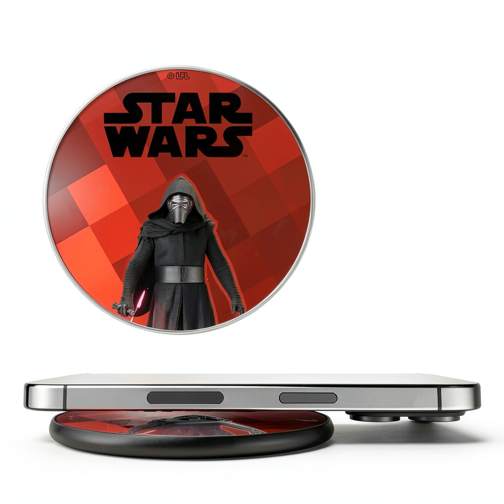 Keyscaper Wireless Charging Station on a nightstand