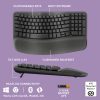 Logitech Wave Keys MK670 Ergonomic Wireless Keyboard Mouse-5