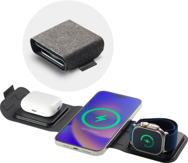 mophie 3 in 1 Travel Charger MagSafe Fast Wireless Charging-0