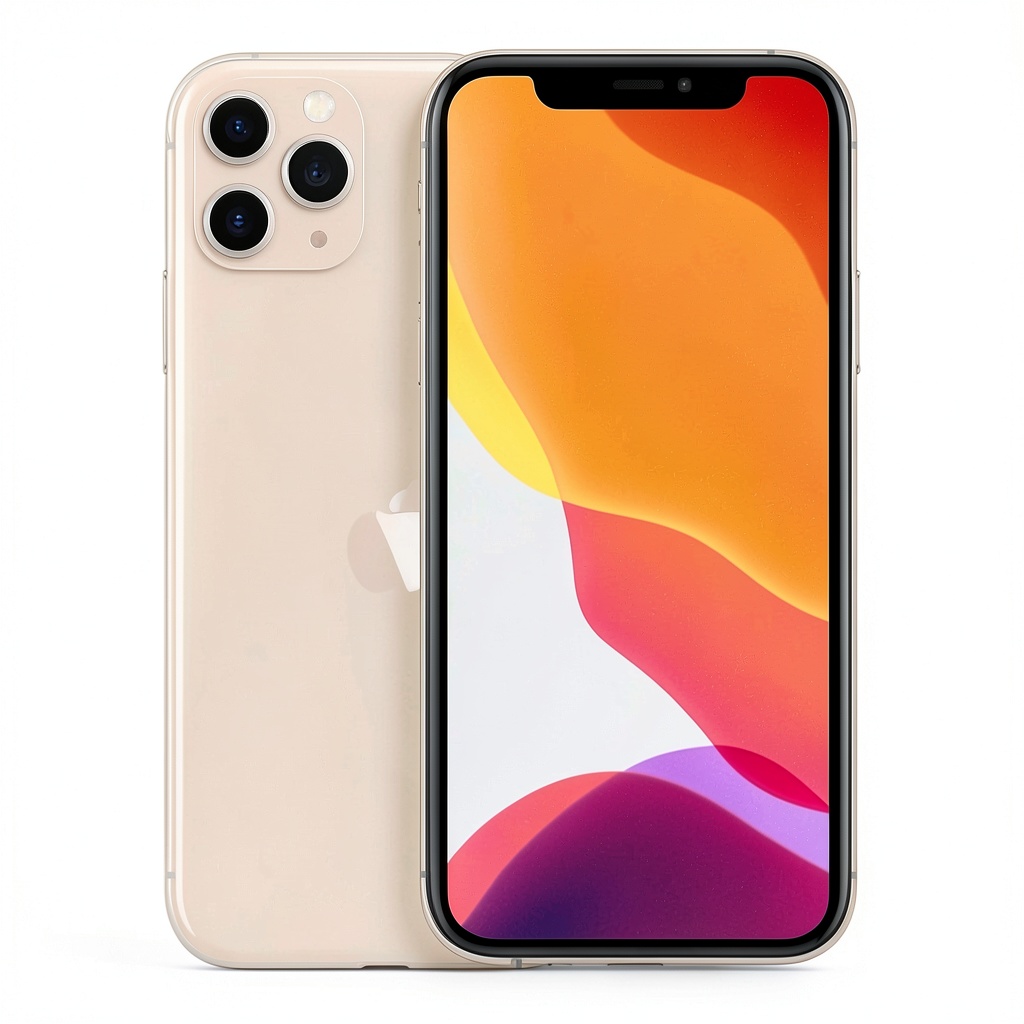 Apple iPhone 11 Pro in Gold color displayed on a clean background