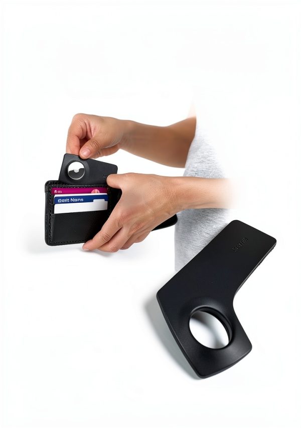 Secure Wallet Insert for AirTag Slim Flexible Design-1
