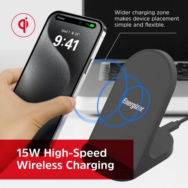 Energizer Wireless Charger Stand 15W Fast Qi Certified-1