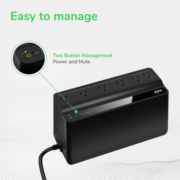 APC Battery Backup 450VA 6 Outlet Surge Protector-6