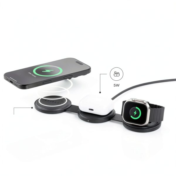 Satechi Qi2 3 in 1 Wireless Charger Foldable Travel-1