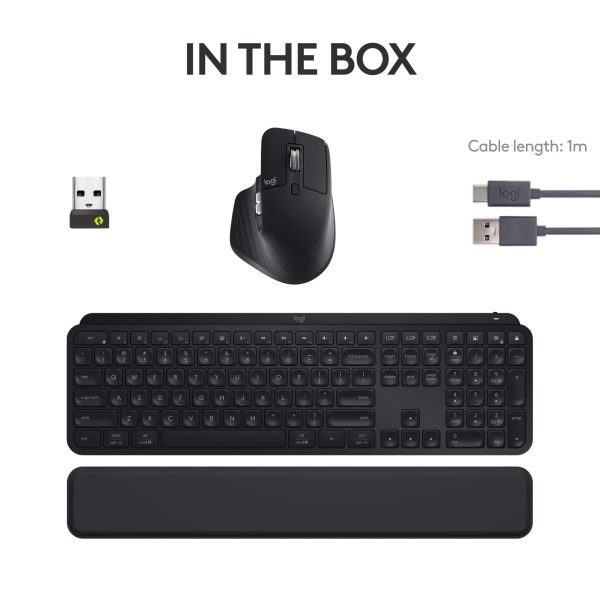 Logitech MX Keys S Combo Wireless Keyboard Mouse Bundle-9