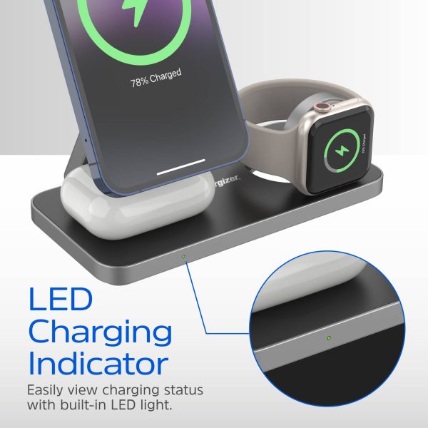 Energizer 3-in-1 Magnetic Wireless Charging Stand Fast-8