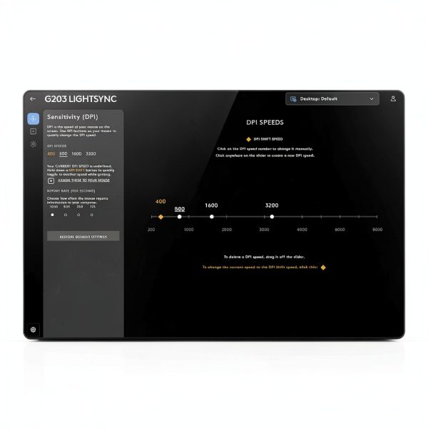 Logitech G203 LIGHTSYNC Gaming Mouse Wired 8000 DPI-4