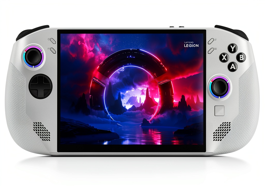 'Lenovo Legion Go S handheld gaming device in use'