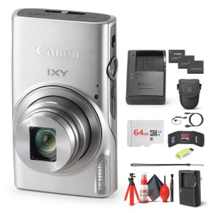 Canon IXY 650 Compact Digital Camera 12x Zoom Silver Bundle-0
