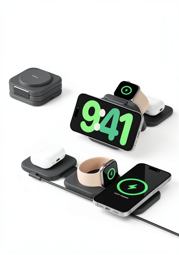 Belkin BoostCharge 3-in-1 Magnetic Charging Travel Pad-1