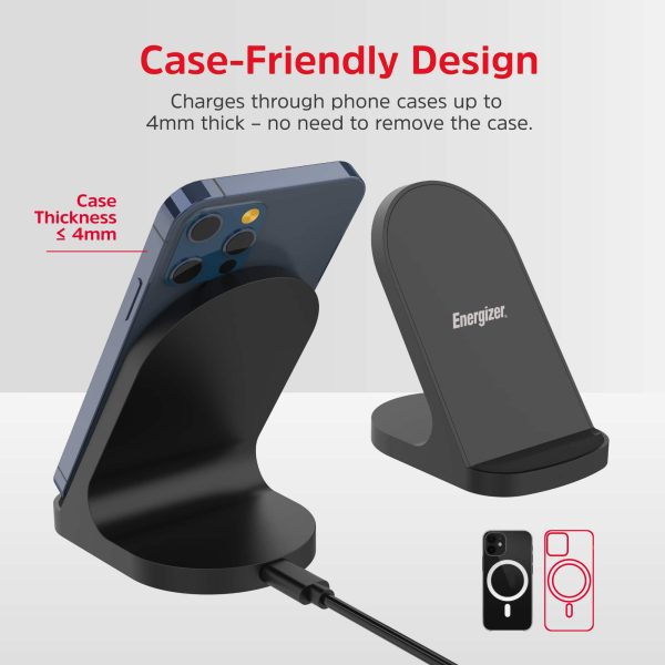 Energizer Wireless Charger Stand 15W Fast Qi Certified-4