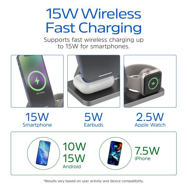 Energizer 3-in-1 Magnetic Wireless Charging Stand Fast-5