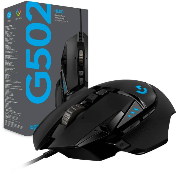 Logitech G502 HERO Gaming Mouse RGB Wired Optical Black-9