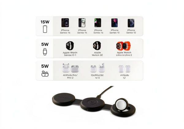 Satechi Qi2 3 in 1 Wireless Charger Foldable Travel-7