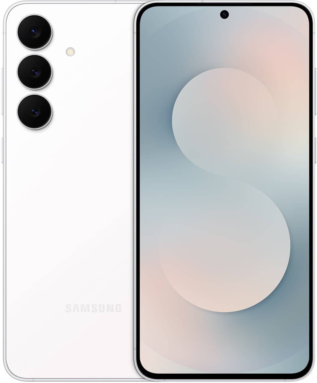 Samsung Galaxy S25 FE in Icy Blue color on a table