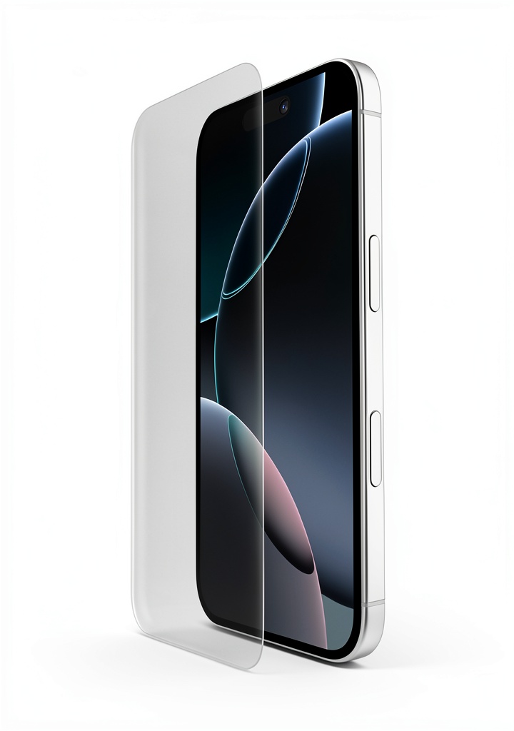 Belkin ScreenForce UltraGlass 2 applied to an iPhone showing clear display