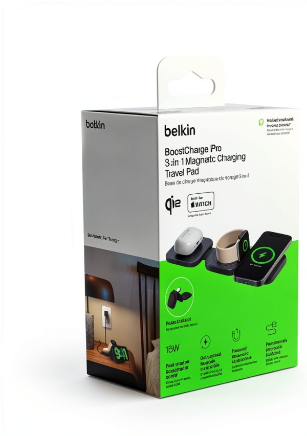 Belkin BoostCharge 3-in-1 Magnetic Charging Travel Pad-7