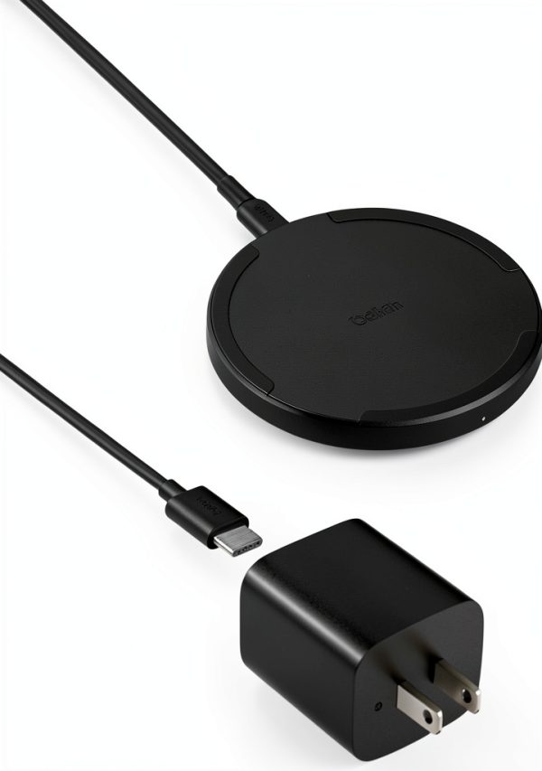Belkin 15W Wireless Charging Pad Fast Qi Charger Black White-0