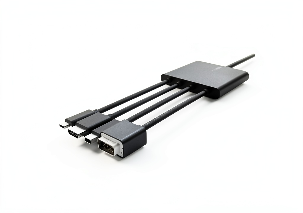 Belkin B2B166 adapter connected to a laptop and TV