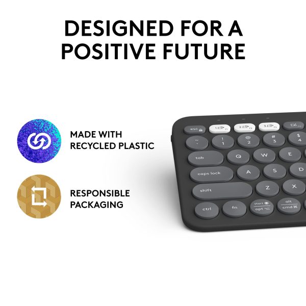 Logitech Pebble Keys 2 Slim Wireless Keyboard Multi Device-9