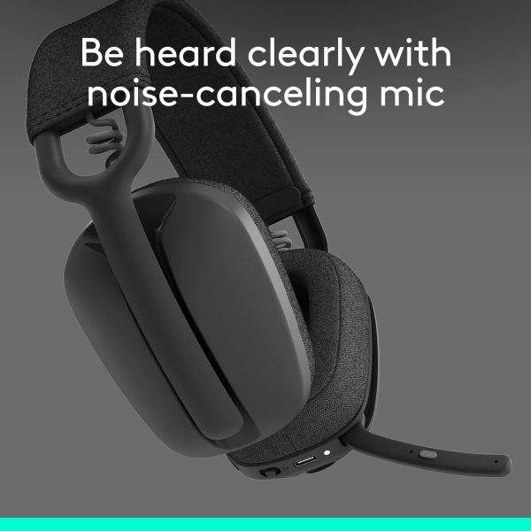 Logitech Zone Vibe 100 Wireless Bluetooth Headphones Noise-2